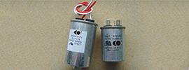 Metallized polypropylene film AC motor capacitor (cylindrical, aluminum shell)